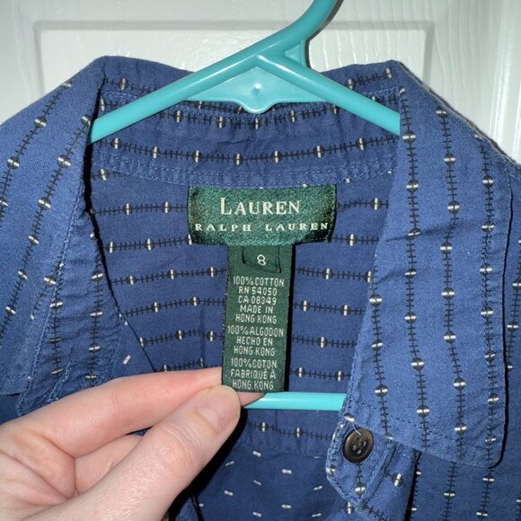 Lauren Ralph Lauren Women's Sleeveless Button-Down Size 8‎ - Picture 5 of 11